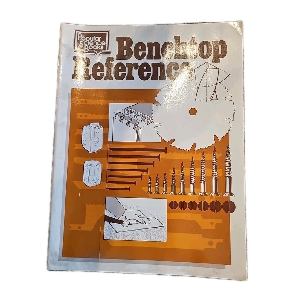 Popular Science 1987 Benchtop Reference Manual Vintage Woodworking Craft Project